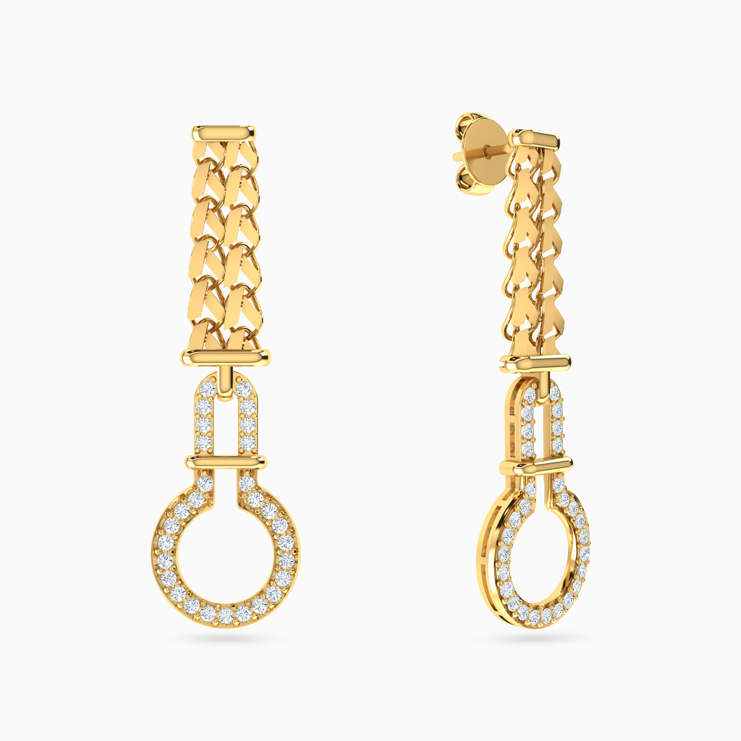 طقم ذهب حلقات عيار 21 قيراط مزين بأحجار الزركون (4 قطع) - 5 طقم ذهب حلقات عيار 21 قيراط مزين بأحجار الزركون (4 قطع) - 5