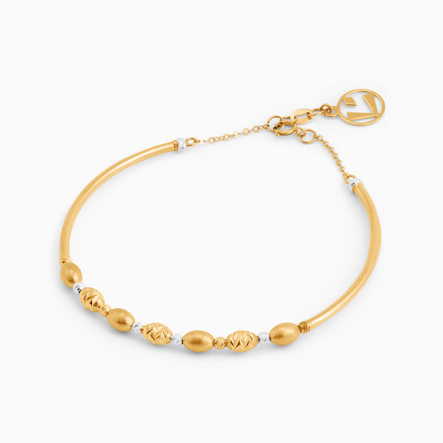 Beaded Chain Bracelet in 18K Gold - 2 Beaded Chain Bracelet in 18K Gold - 2