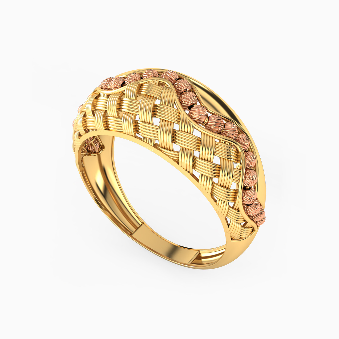 Textured Ring in 21K Gold - 2