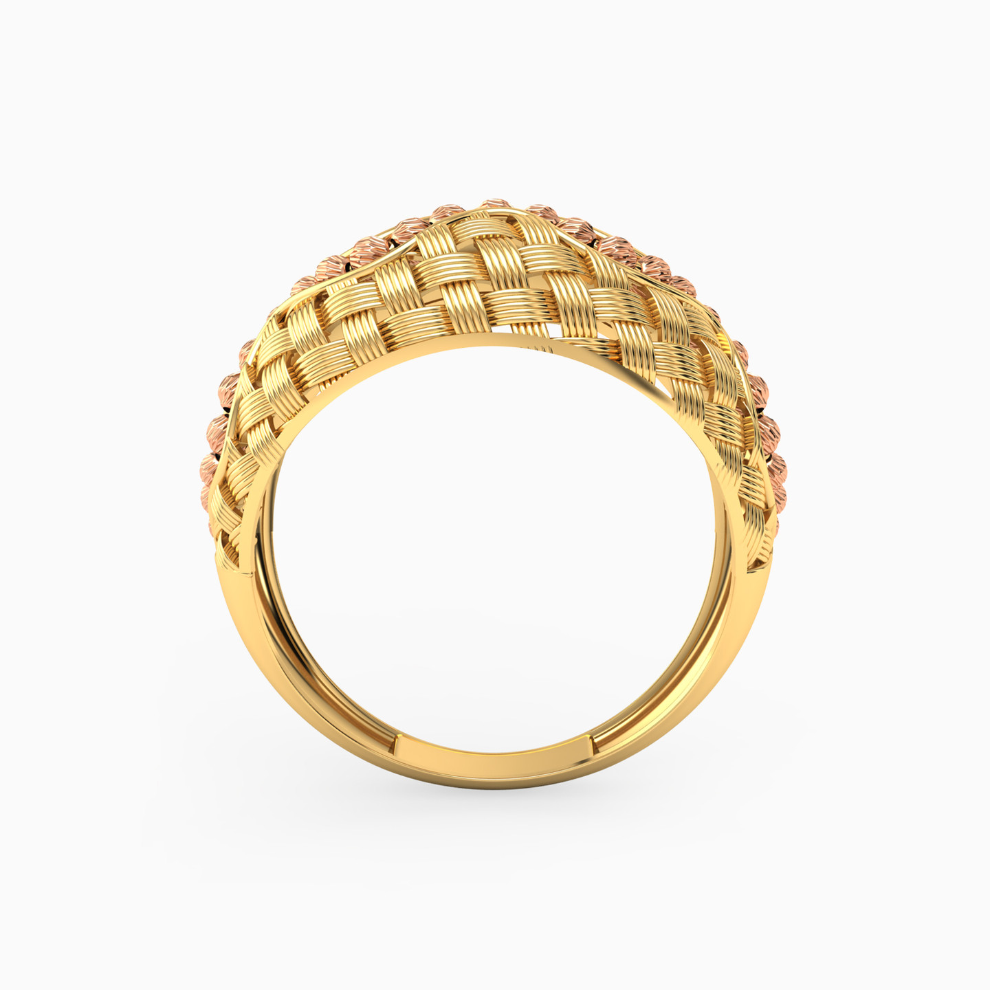 Textured Ring in 21K Gold - 3