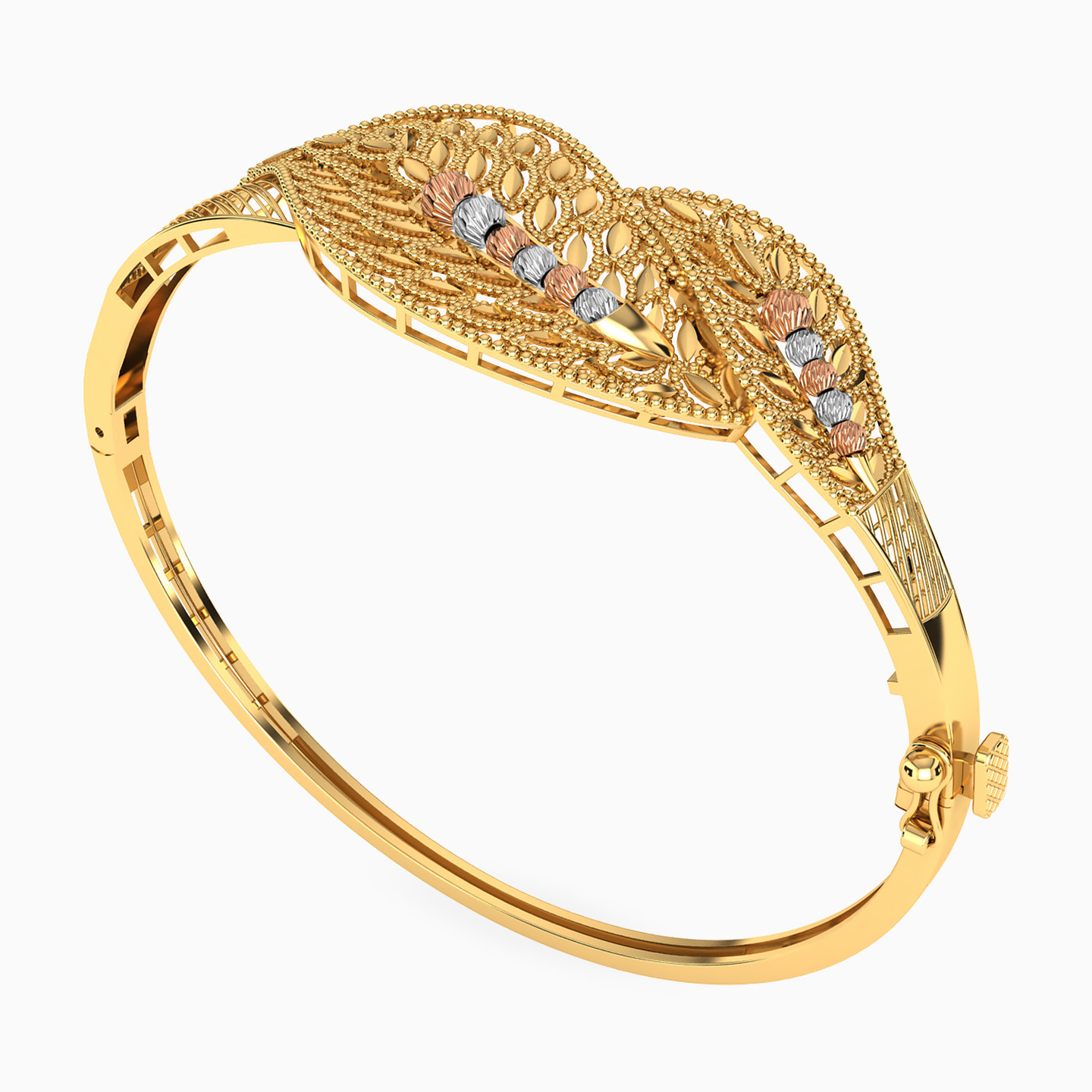 نصف طقم تصميم تجريدي عيار 21 قيراط (2 قطع) - 4 نصف طقم تصميم تجريدي عيار 21 قيراط (2 قطع) - 4