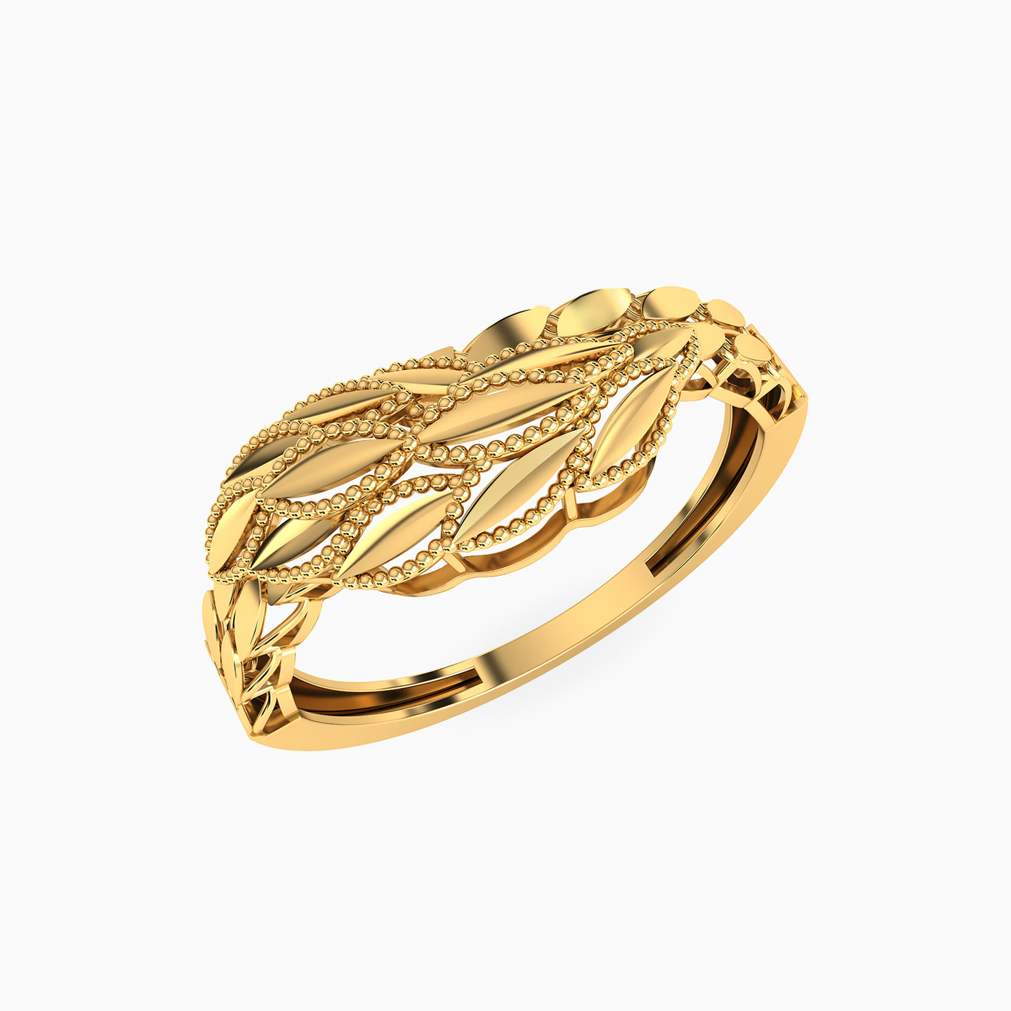 Leaf Full Set in 21K Gold (4 Pieces) - 4
