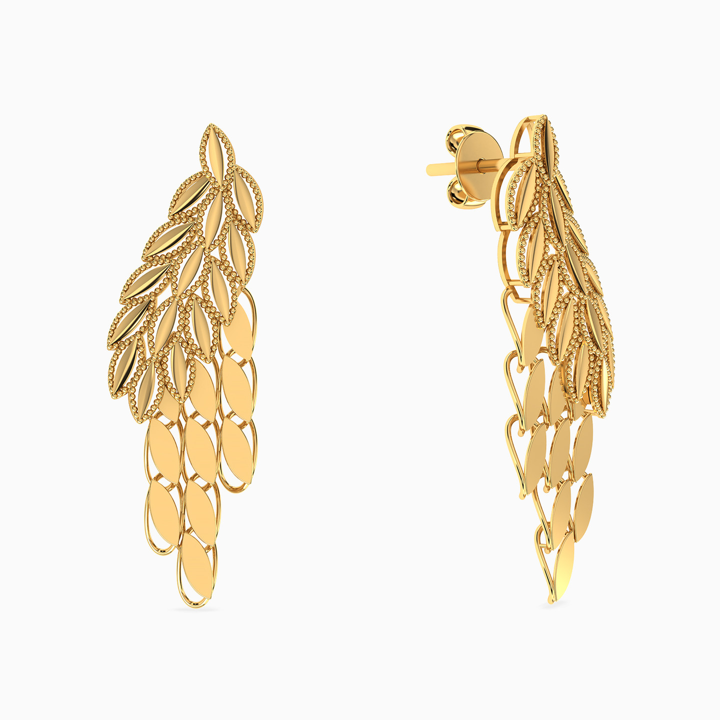 Leaf Full Set in 21K Gold - 4 pieces - 5