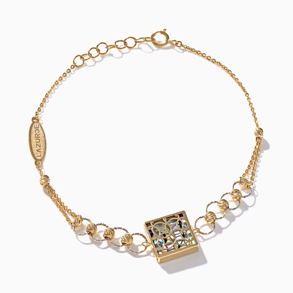Square Chain Bracelet in 18K Gold Square Chain Bracelet in 18K Gold