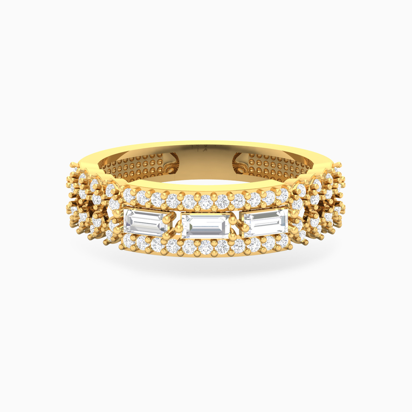 Baguette Cubic Zirconia Ring in 18K Gold Baguette Cubic Zirconia Ring in 18K Gold