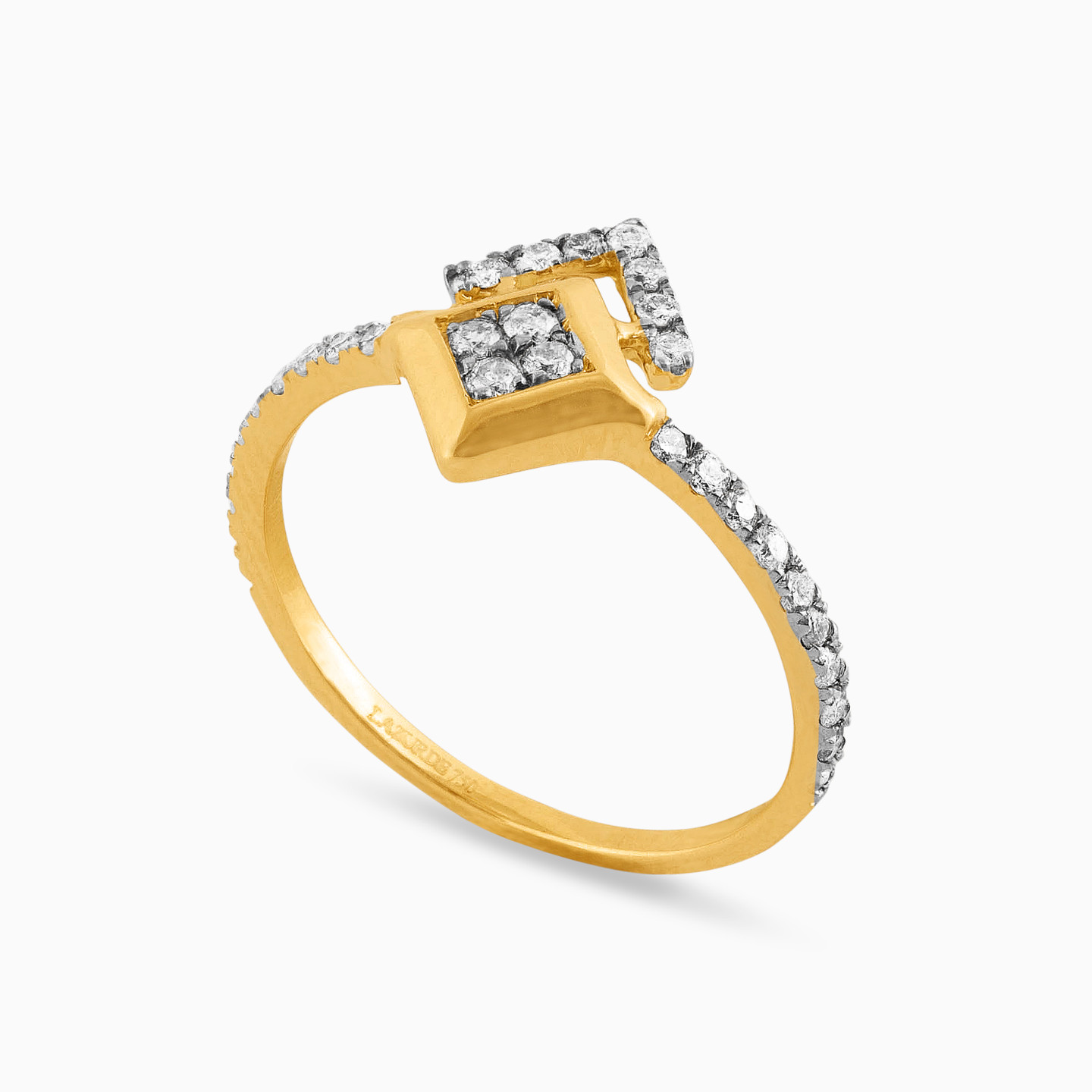 18K Gold Diamond Statement Ring - 2