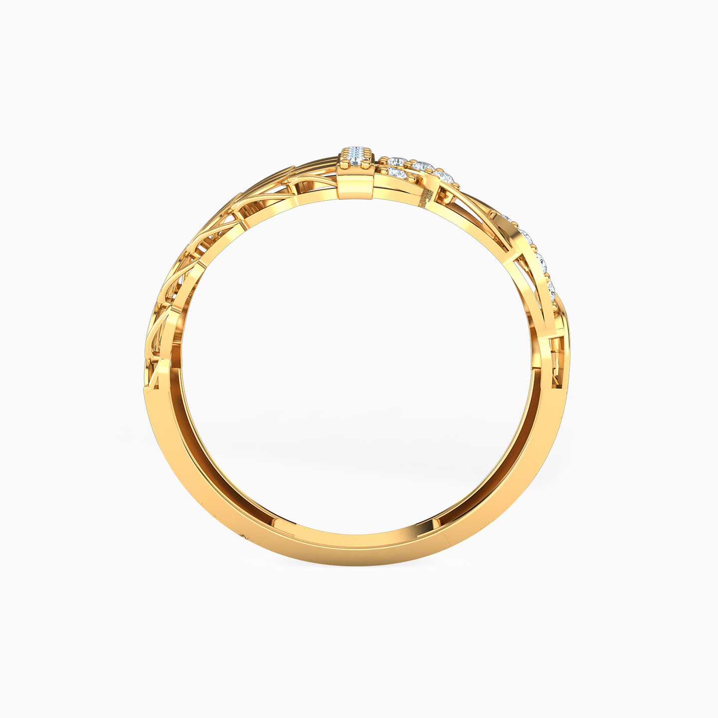 21K Gold Stone Statement Ring - 3