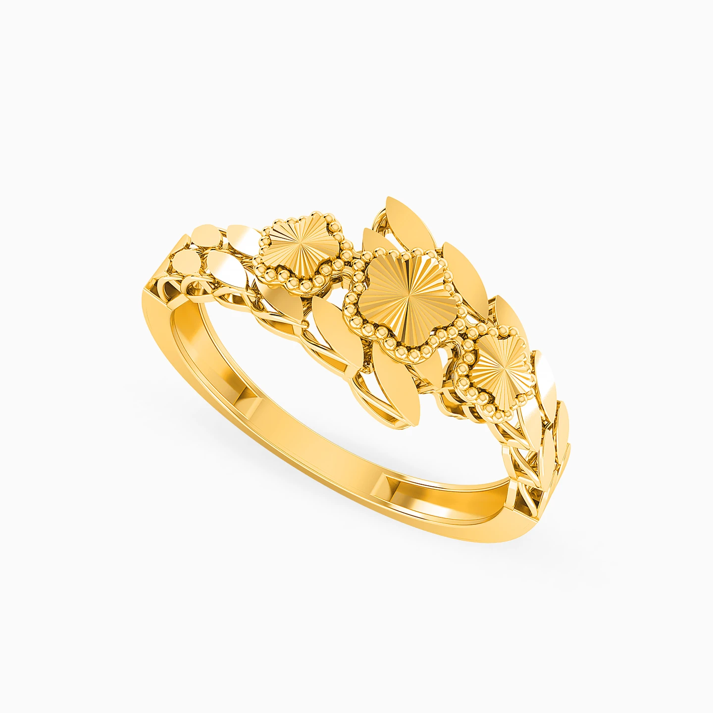 Abstract Full Set in 21K Gold (2 Pieces) - 3 Abstract Full Set in 21K Gold (2 Pieces) - 3