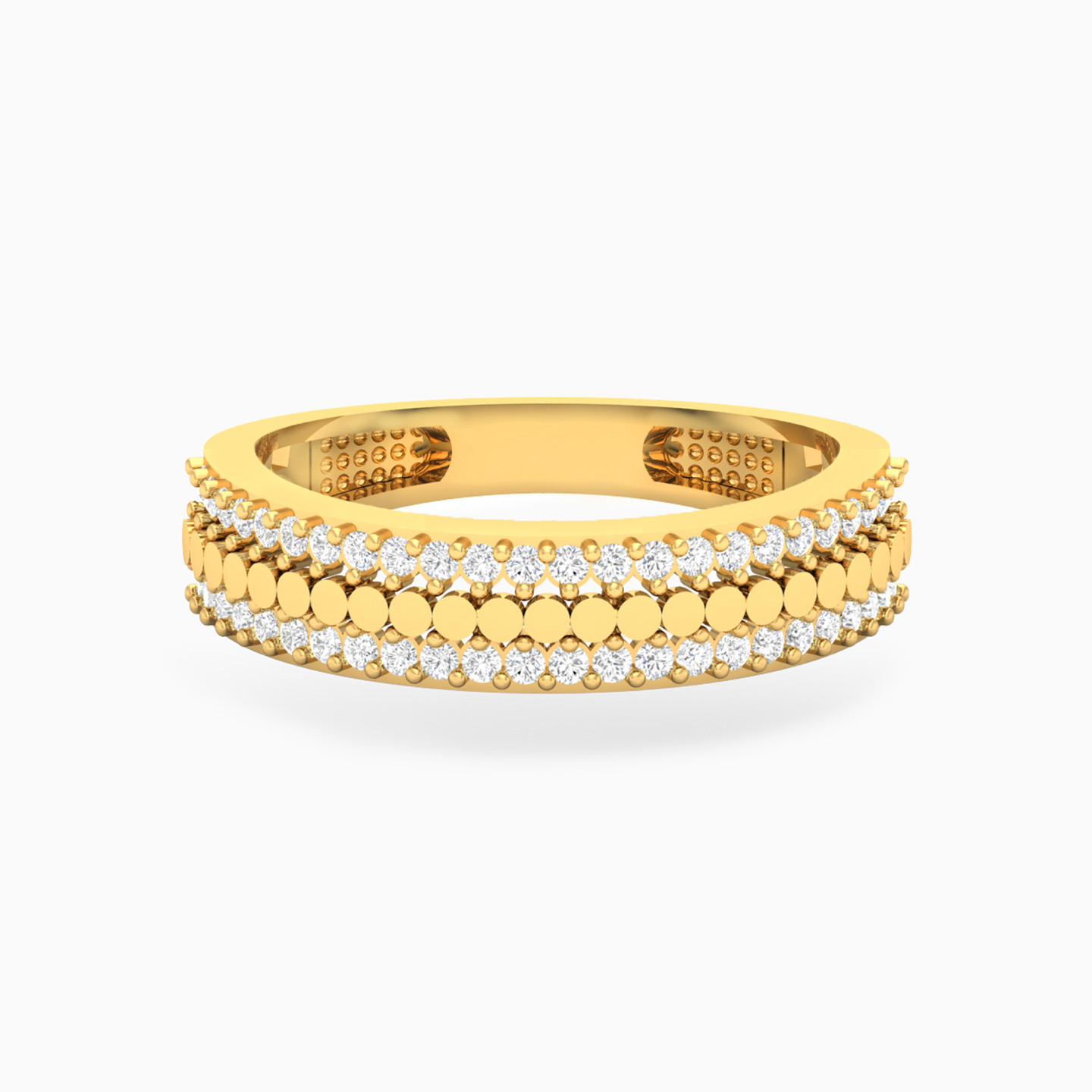 Circle Cubic Zirconia Ring in 18K Gold Circle Cubic Zirconia Ring in 18K Gold