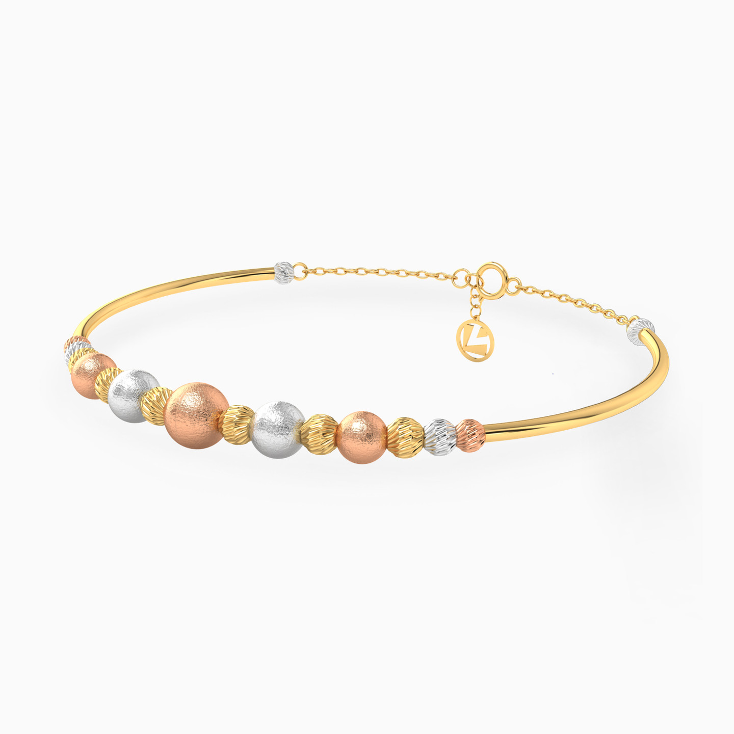 Beaded Chain Bracelet in 18K Gold - 2 Beaded Chain Bracelet in 18K Gold - 2