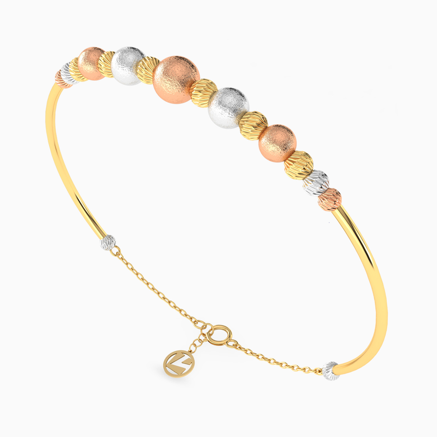 Beaded Chain Bracelet in 18K Gold - 3 Beaded Chain Bracelet in 18K Gold - 3