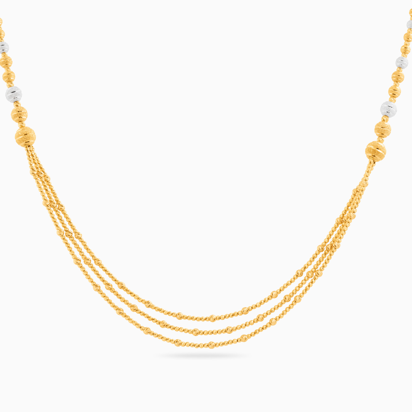 21K Gold Layered Necklace - 3