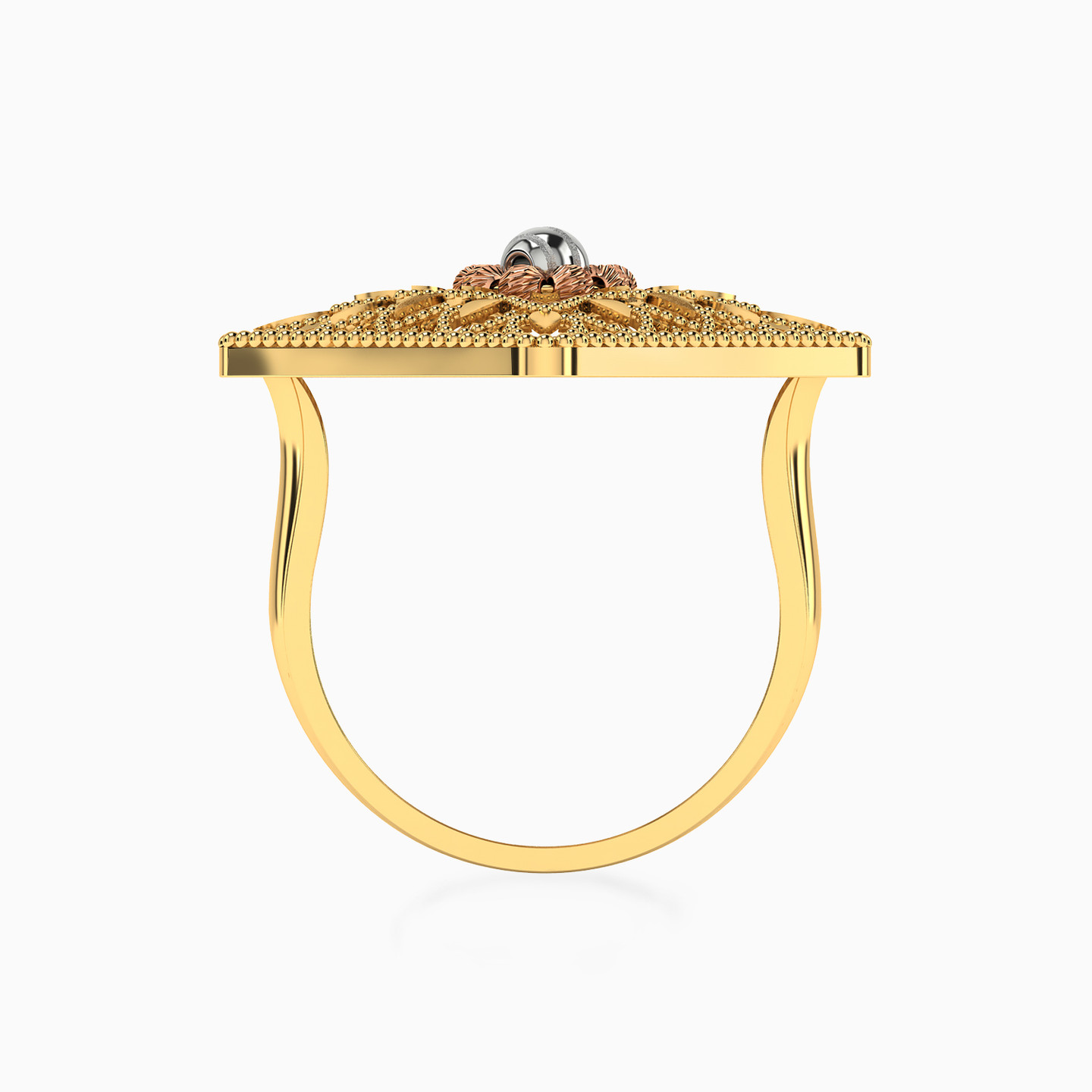 21K Gold Statement Ring - 3