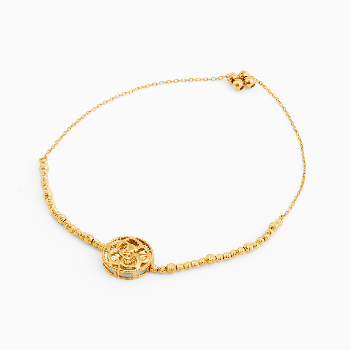 21K Gold Chain Bracelet - 2