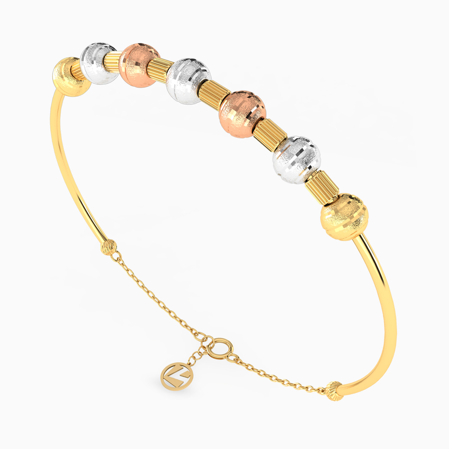 Beaded Chain Bracelet in 18K Gold - 3 Beaded Chain Bracelet in 18K Gold - 3