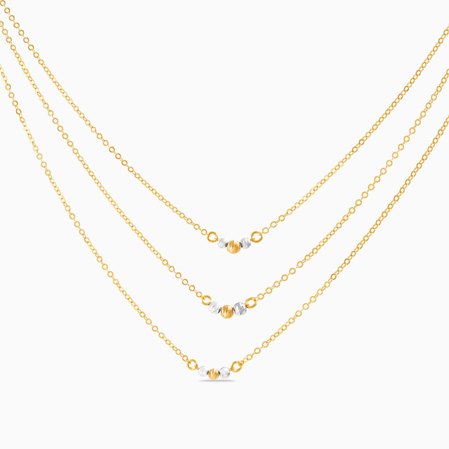 18K Gold Layered Necklace - 3