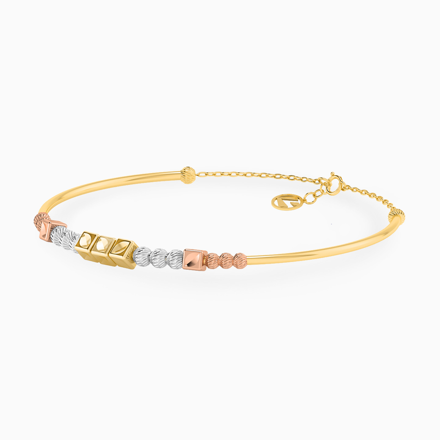 Beaded Chain Bracelet in 18K Gold - 2