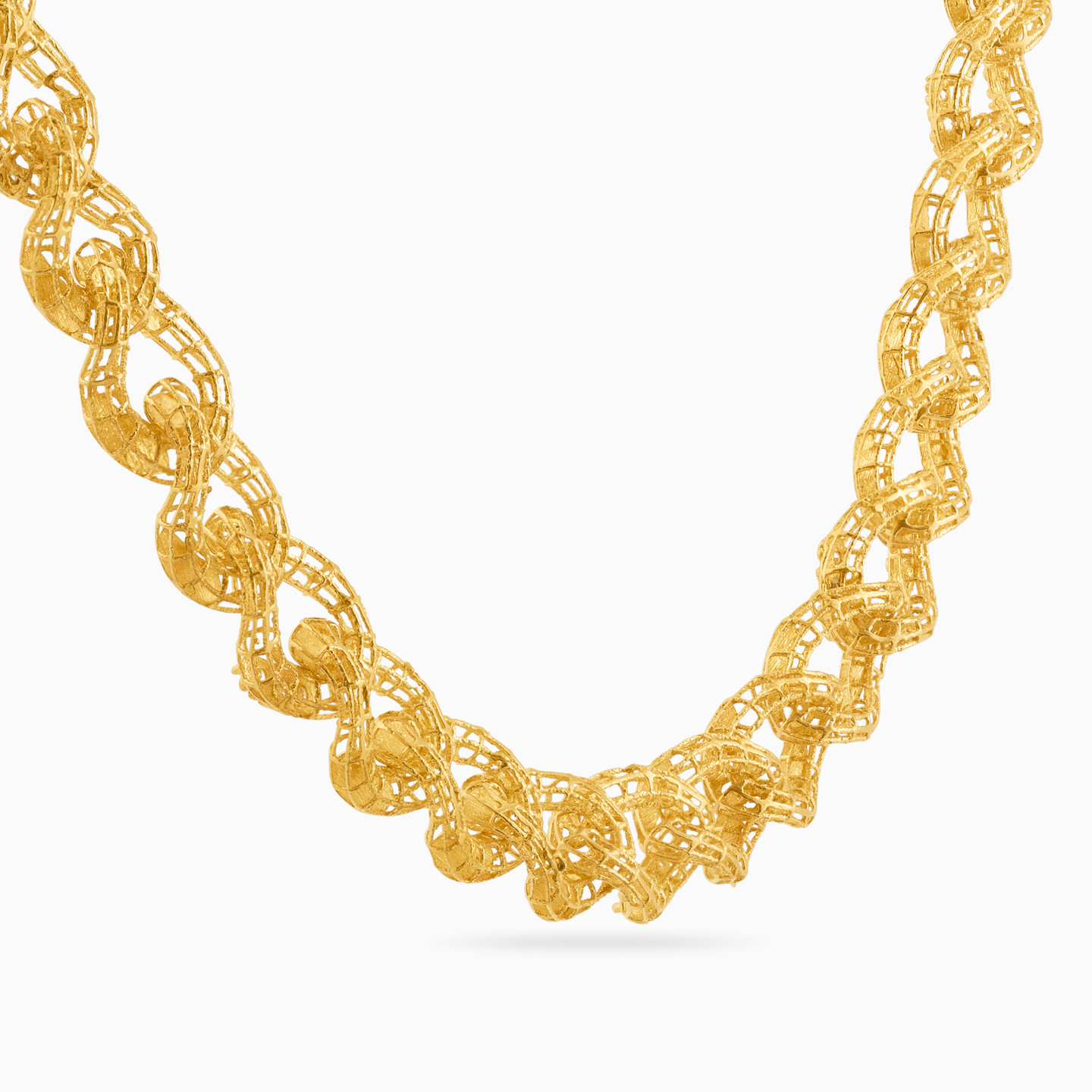 21K Gold Chain Necklace - 2