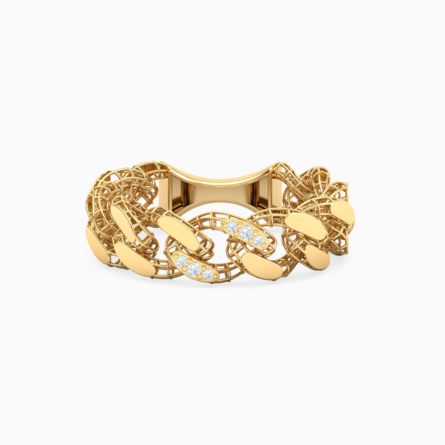 21K Gold Stone Statement Ring