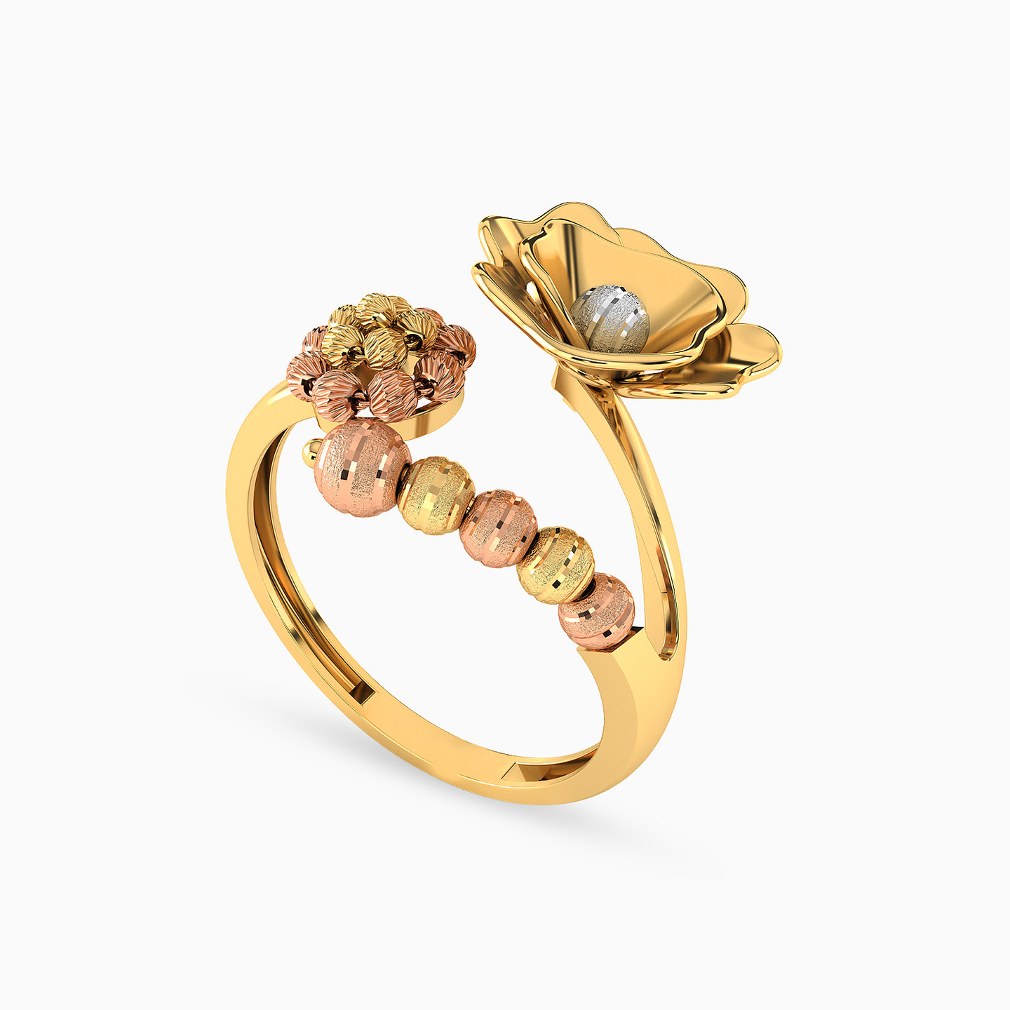 21K Gold Two-headed Ring - 2