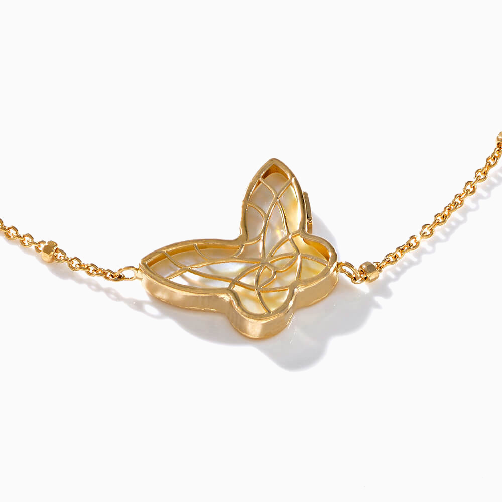Butterfly Chain Bracelet in 18K Gold - 2 Butterfly Chain Bracelet in 18K Gold - 2