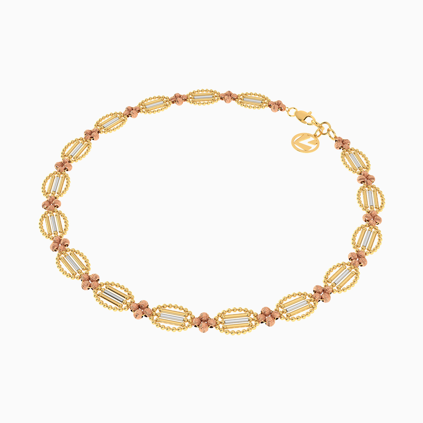 Beaded Chain Bracelet in 21K Gold - 2 Beaded Chain Bracelet in 21K Gold - 2