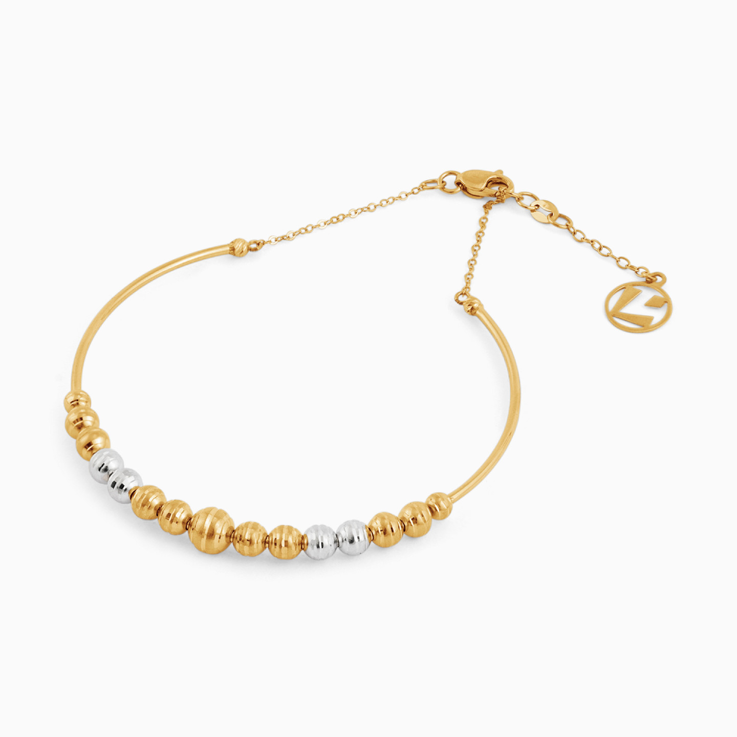 Beaded Chain Bracelet in 18K Gold - 2 Beaded Chain Bracelet in 18K Gold - 2