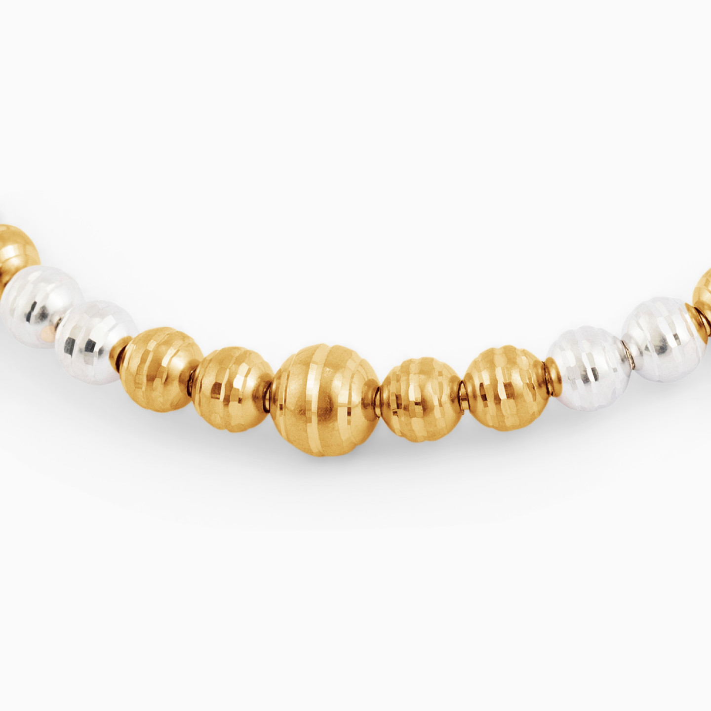 Beaded Chain Bracelet in 18K Gold - 3 Beaded Chain Bracelet in 18K Gold - 3