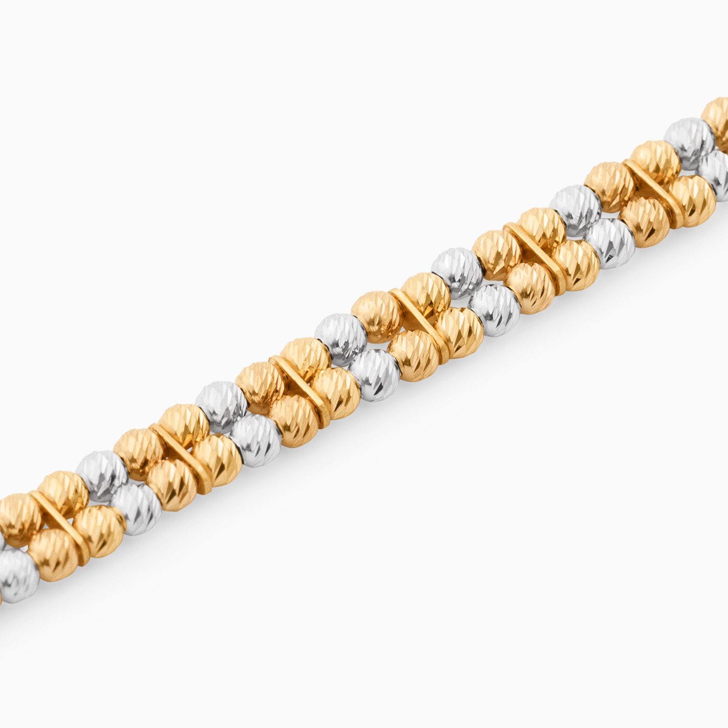 Beaded Chain Bracelet in 21K Gold - 3 Beaded Chain Bracelet in 21K Gold - 3