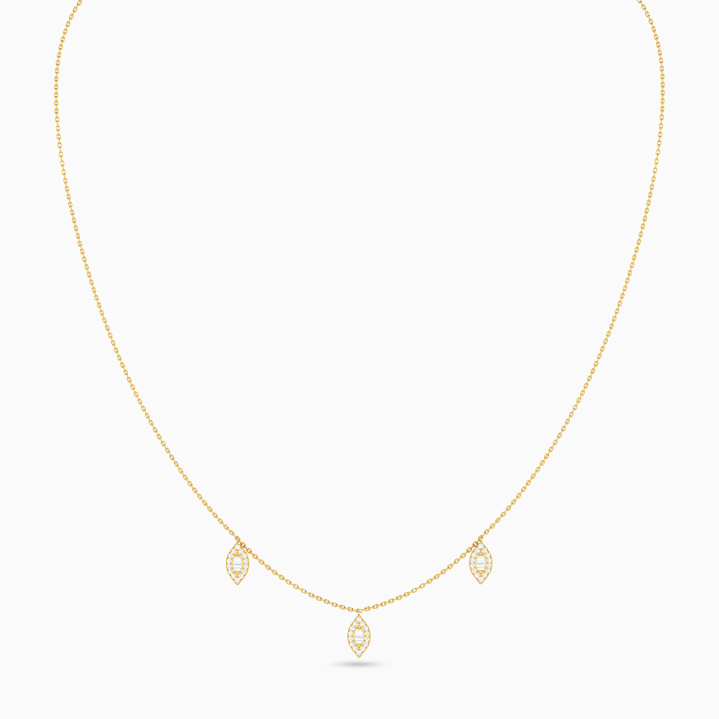 Marquise Diamond Chain Necklace in 18K Gold Marquise Diamond Chain Necklace in 18K Gold
