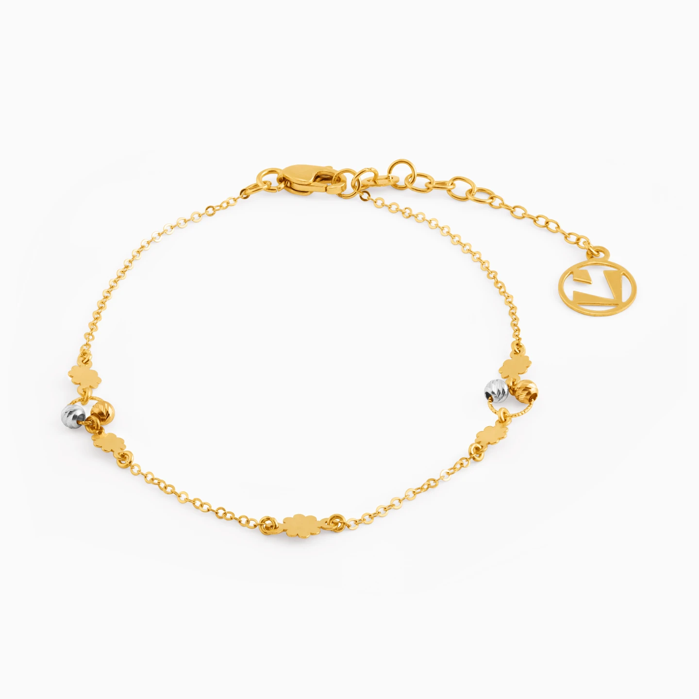 Flower Chain Bracelet in 18K Gold Flower Chain Bracelet in 18K Gold