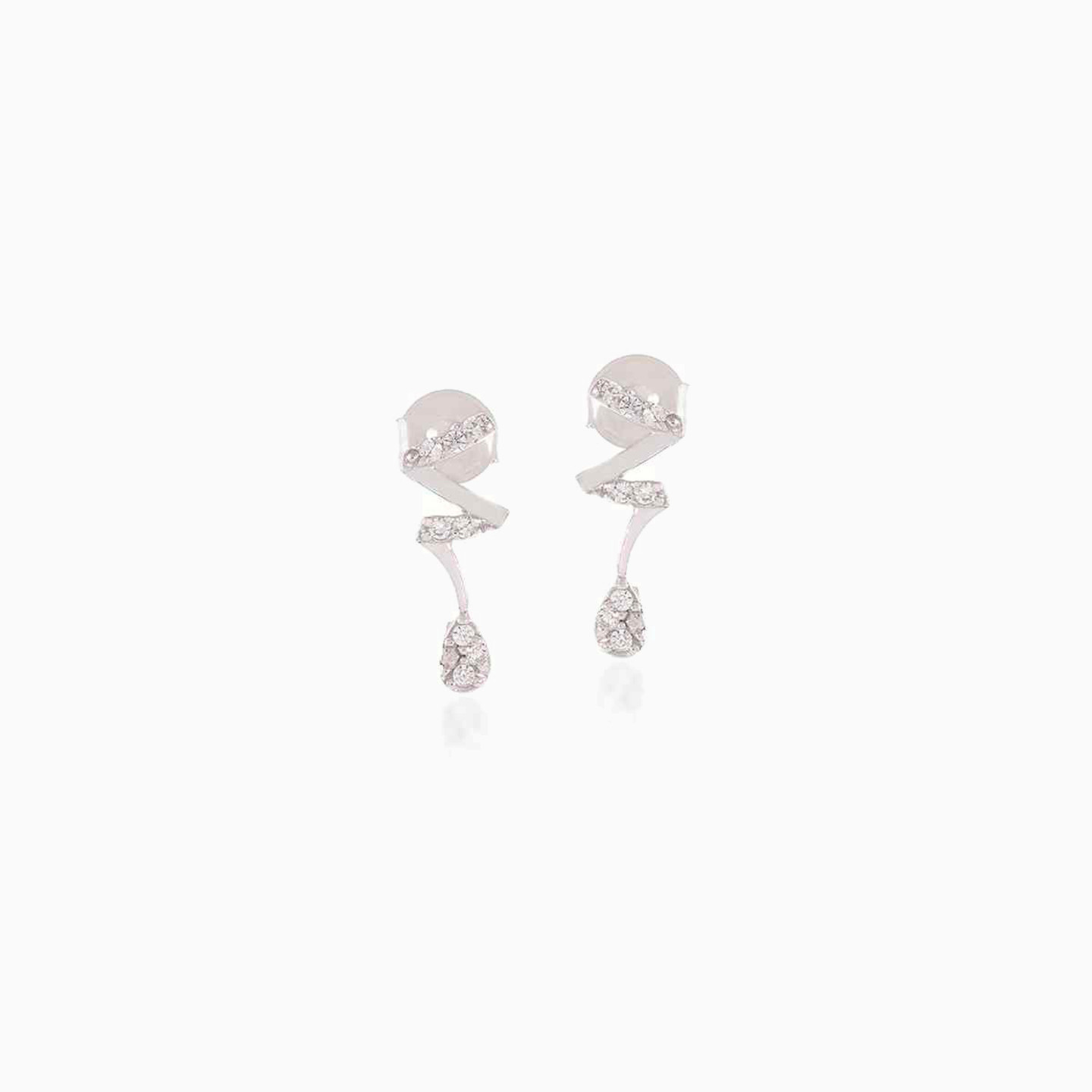 طقم ذهب حلقات عيار 18 قيراط مزين بأحجار الزركون (4 قطع) - 5 طقم ذهب حلقات عيار 18 قيراط مزين بأحجار الزركون (4 قطع) - 5