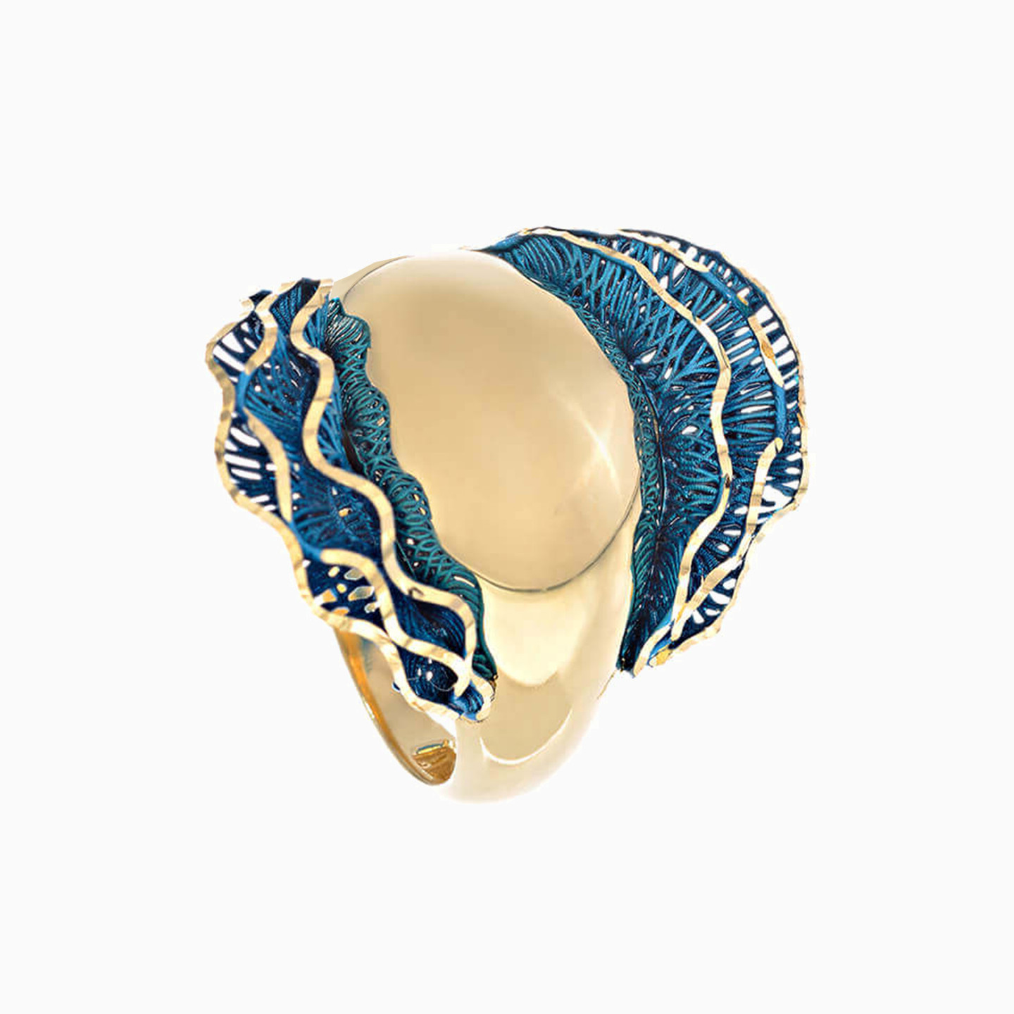 18K Gold Statement Ring