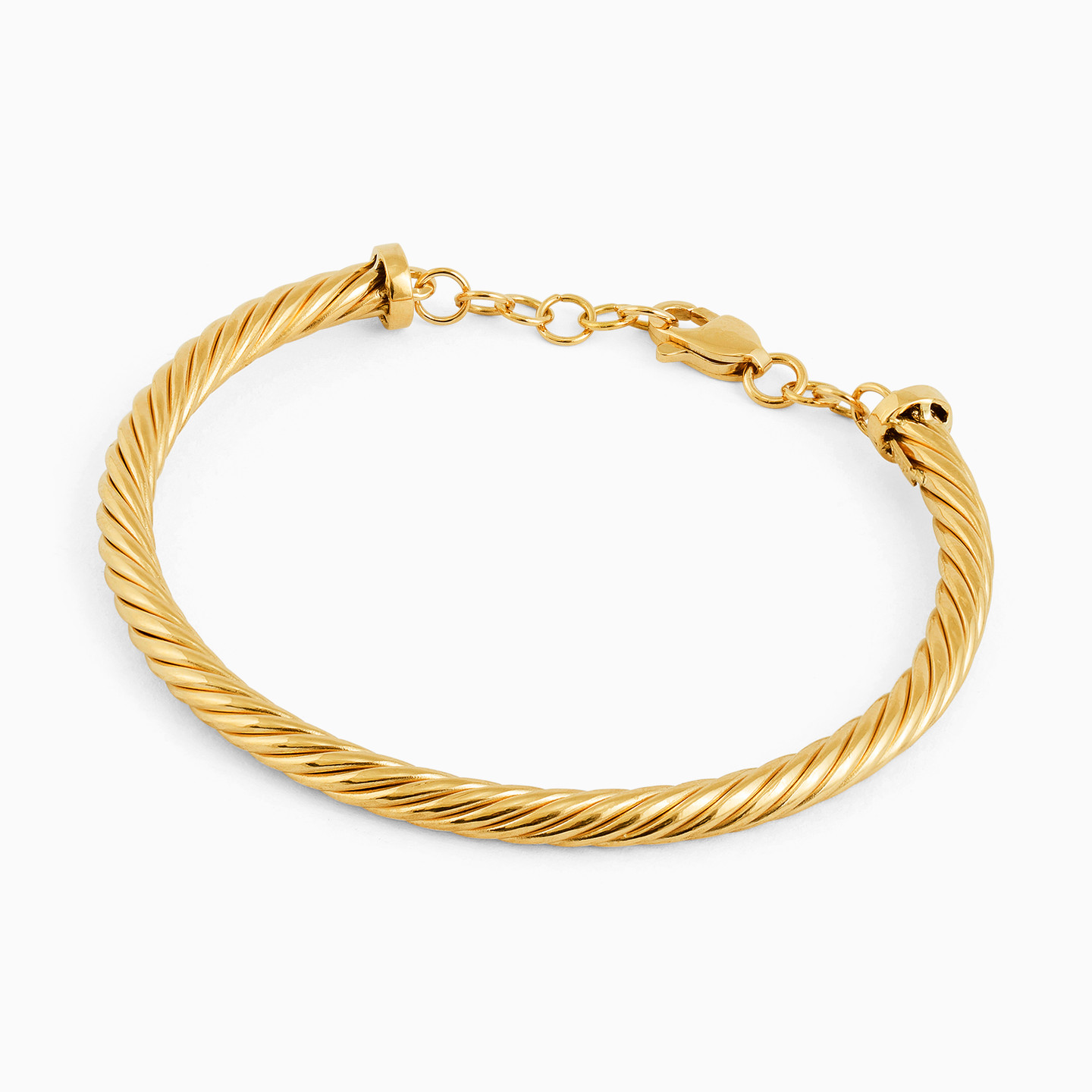 Twist Cuff Bracelet in 18K Gold - 2 Twist Cuff Bracelet in 18K Gold - 2