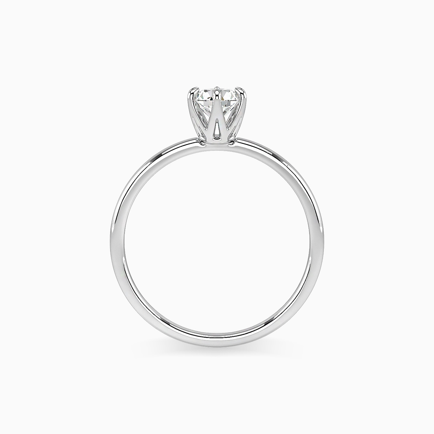 18K Gold Diamond Solitaire Ring - 3