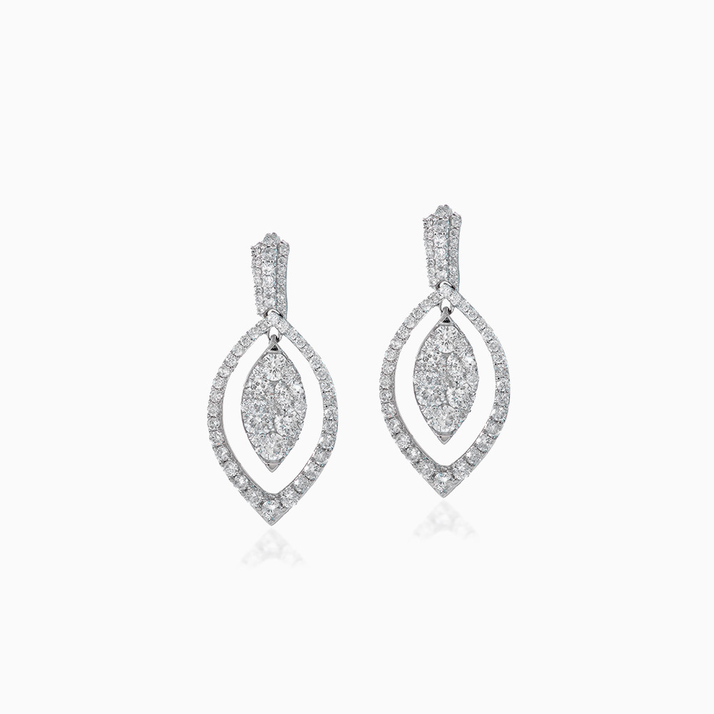 Marquise Diamond Drop Earrings in 18K Gold Marquise Diamond Drop Earrings in 18K Gold