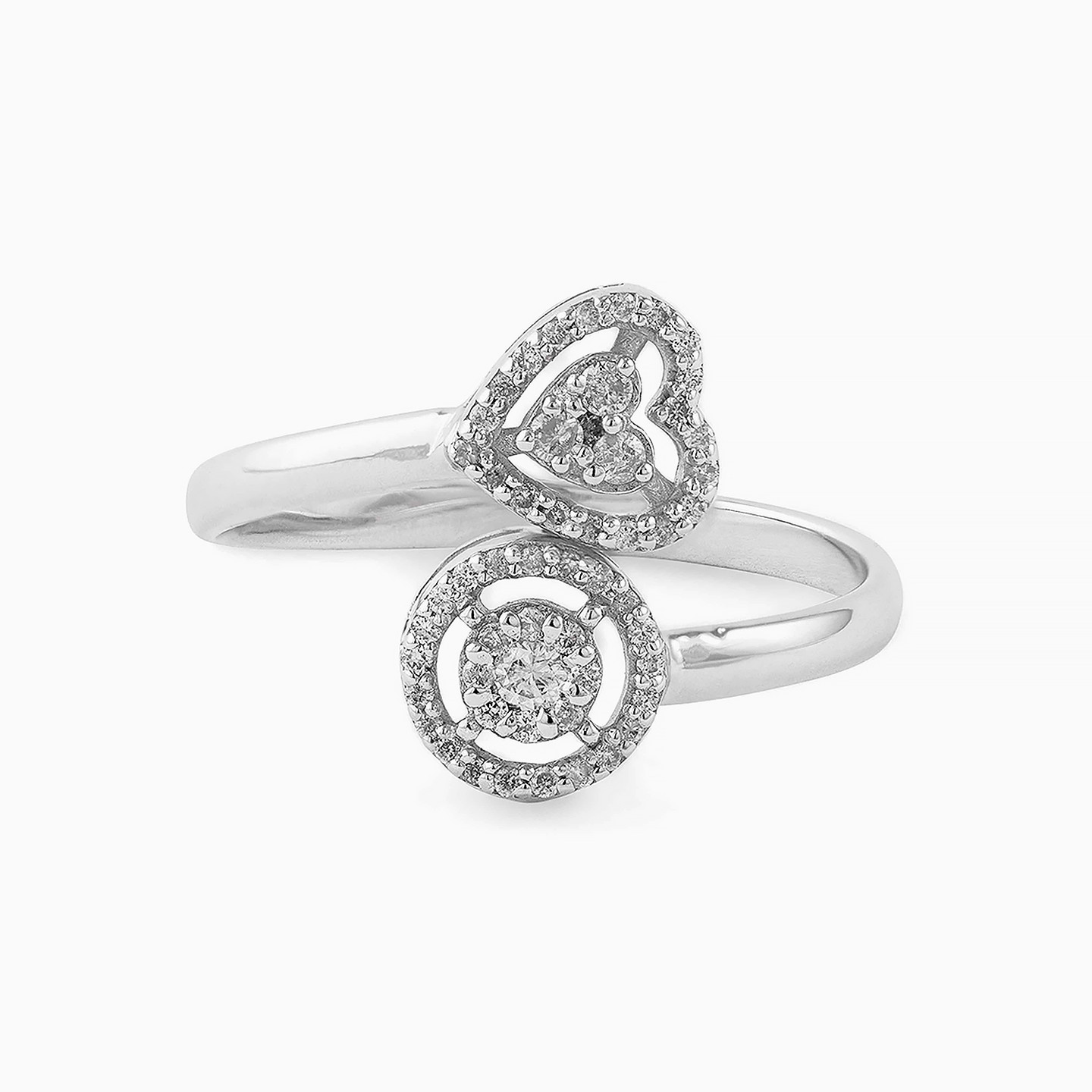 Multishaped Diamond Two headed Ring in 18K Gold - 2 Multishaped Diamond Two headed Ring in 18K Gold - 2