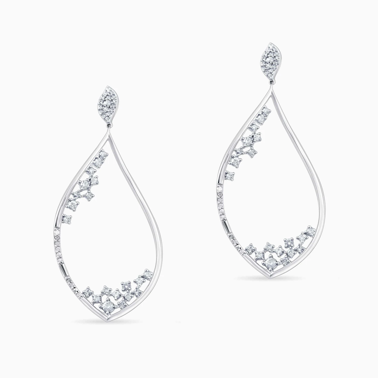 Pear Diamond Drop Earrings in 18K Gold Pear Diamond Drop Earrings in 18K Gold