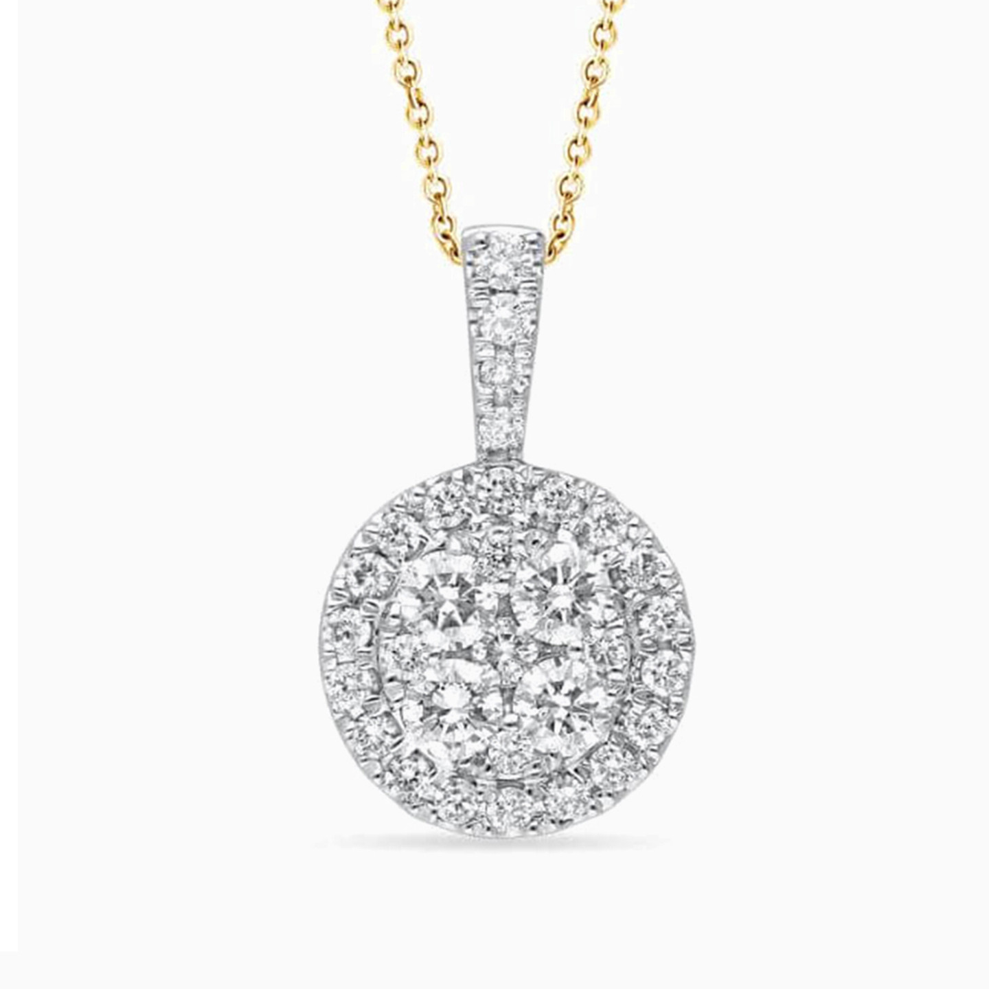 Circle Diamond Necklace in 18K Gold Circle Diamond Necklace in 18K Gold