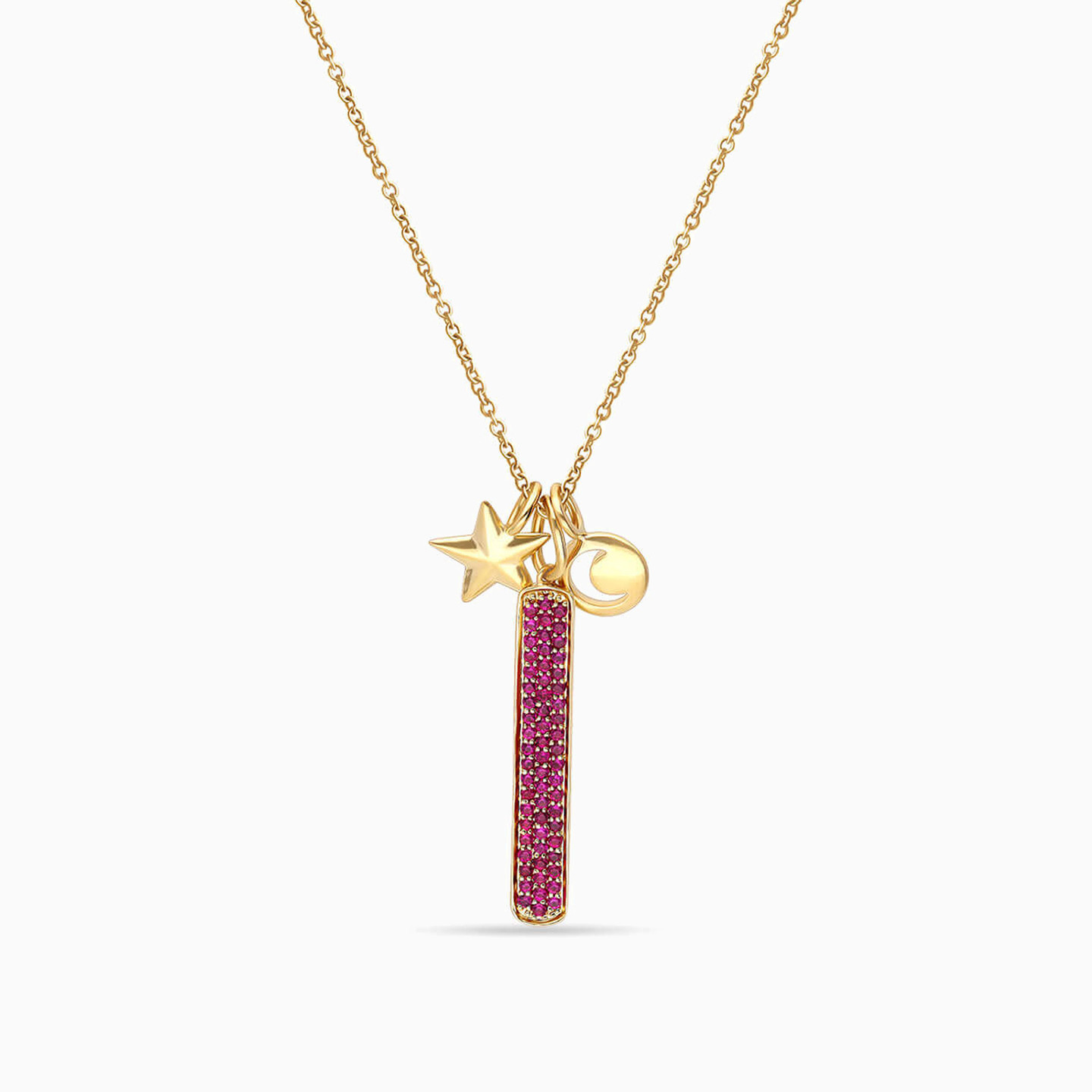 Celestial Ruby Necklace in 18K Gold Celestial Ruby Necklace in 18K Gold