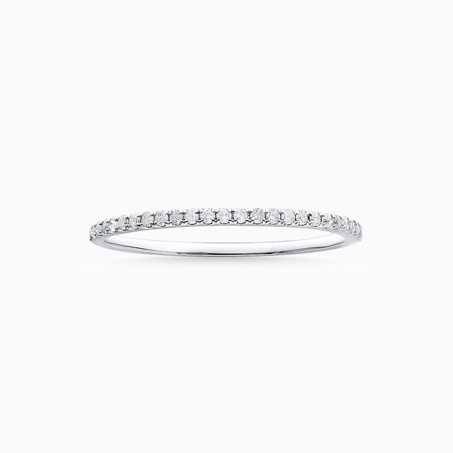 Slim Diamond Eternity Ring in 18K Gold - 2 Slim Diamond Eternity Ring in 18K Gold - 2