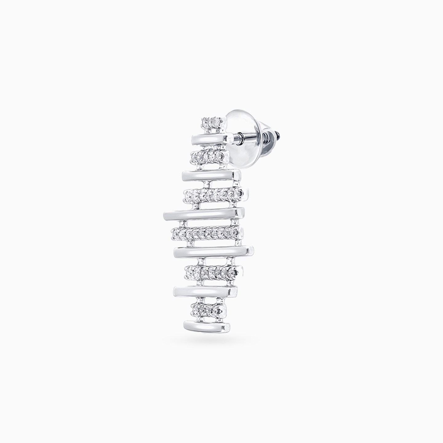 Geometric Diamond Stud Earrings in 18K Gold - 5 Geometric Diamond Stud Earrings in 18K Gold - 5
