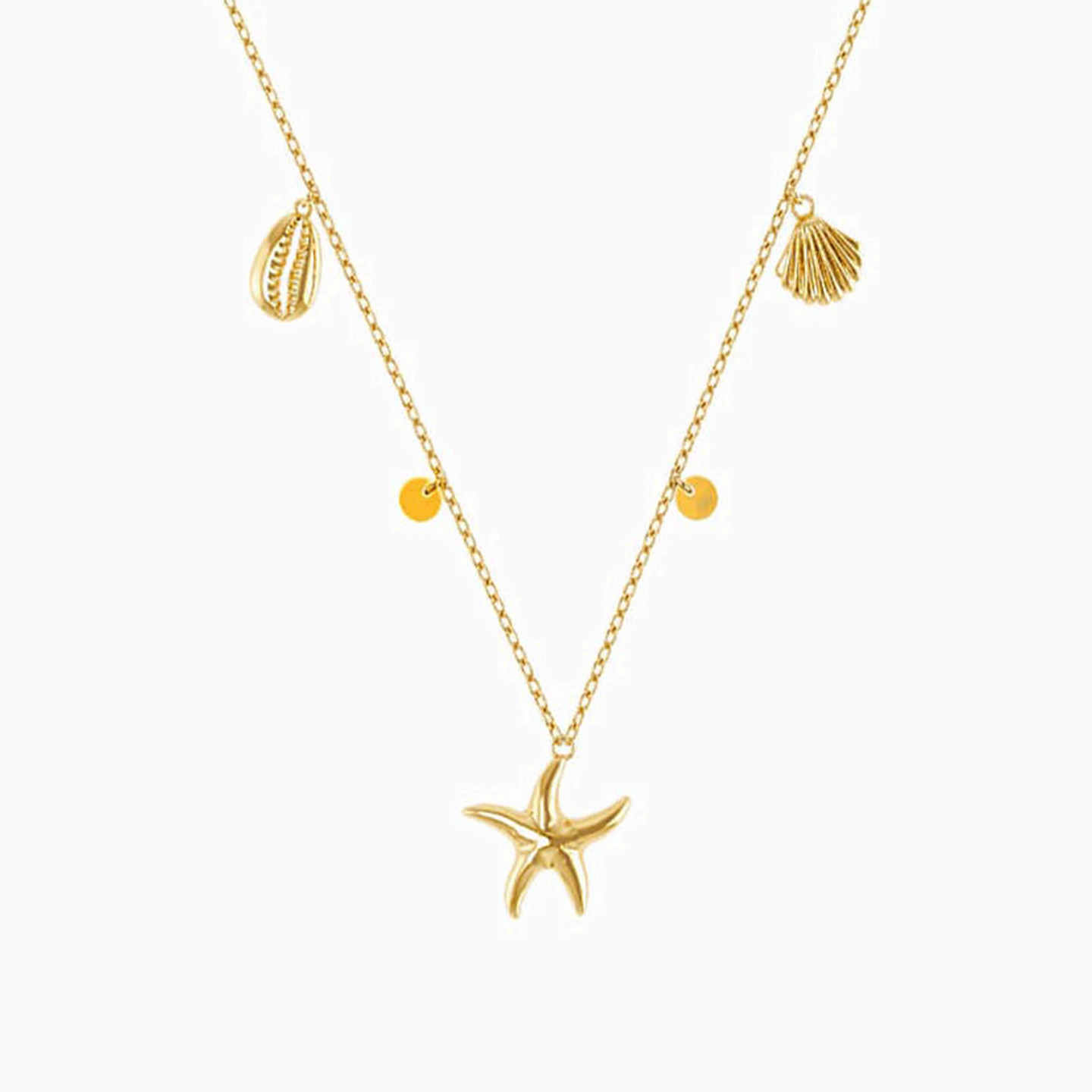 Starfish Chain Necklace in 18K Gold Starfish Chain Necklace in 18K Gold