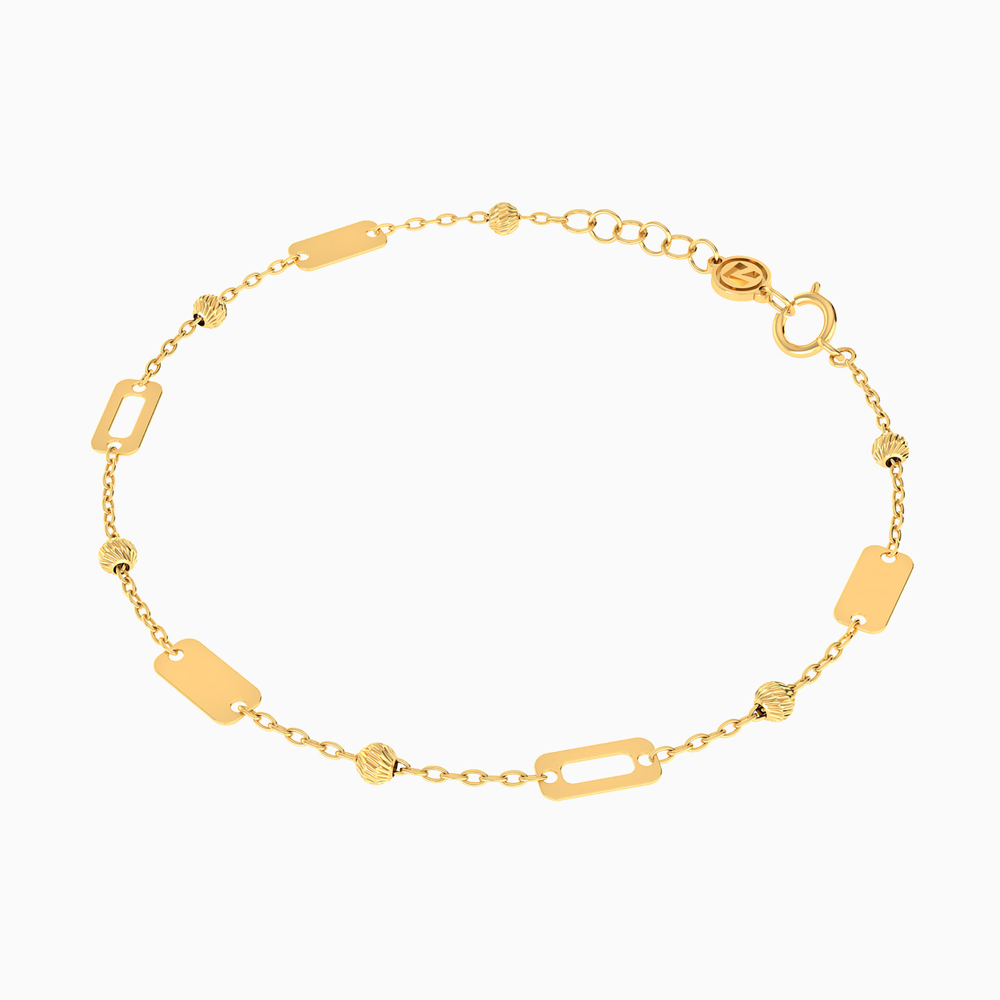 Links Chain Bracelet in 18K Gold - 2 Links Chain Bracelet in 18K Gold - 2