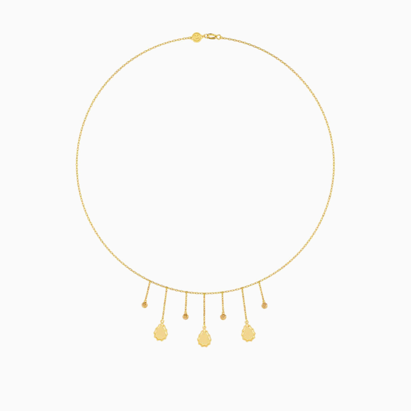 Pear Chain Necklace in 18K Gold - 8 Pear Chain Necklace in 18K Gold - 8