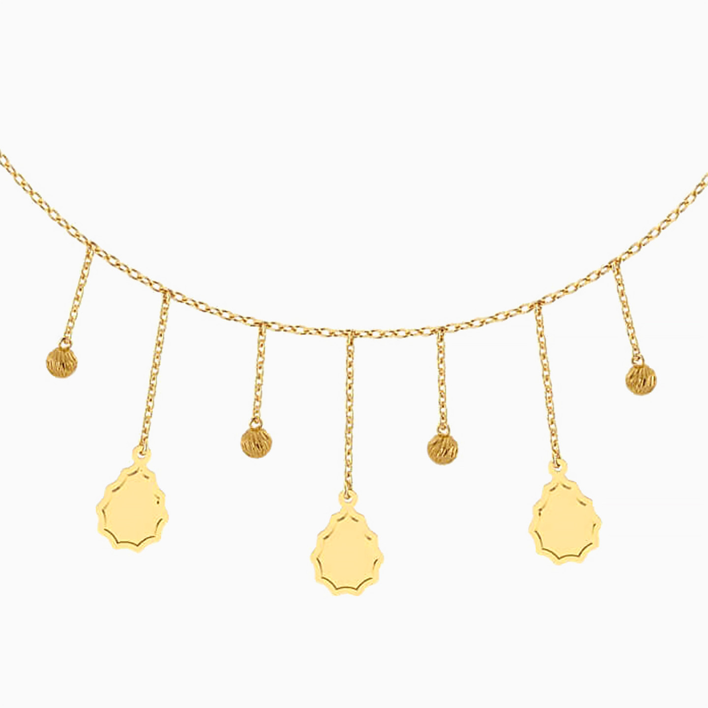 Pear Chain Necklace in 18K Gold - 2 Pear Chain Necklace in 18K Gold - 2