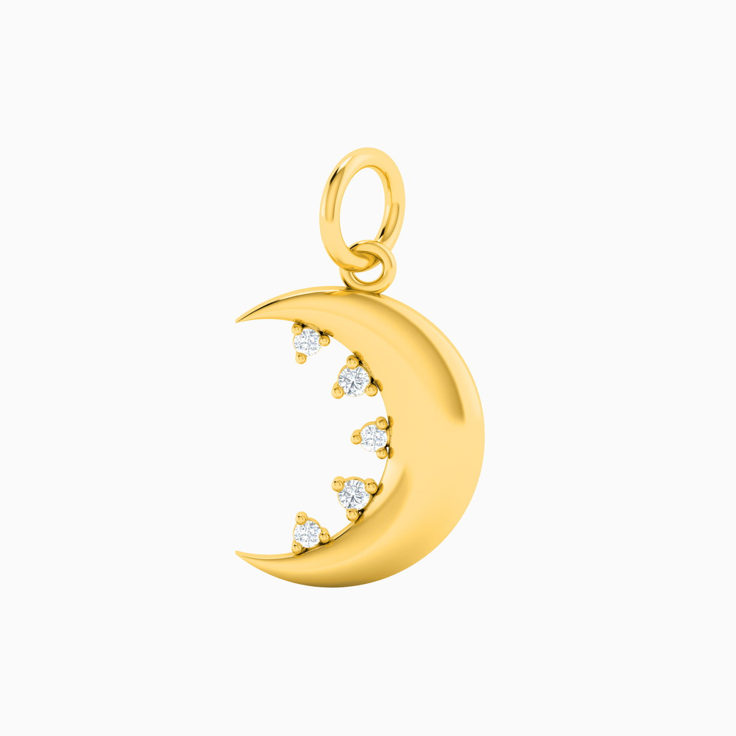 18K Gold Diamond Charms Necklace