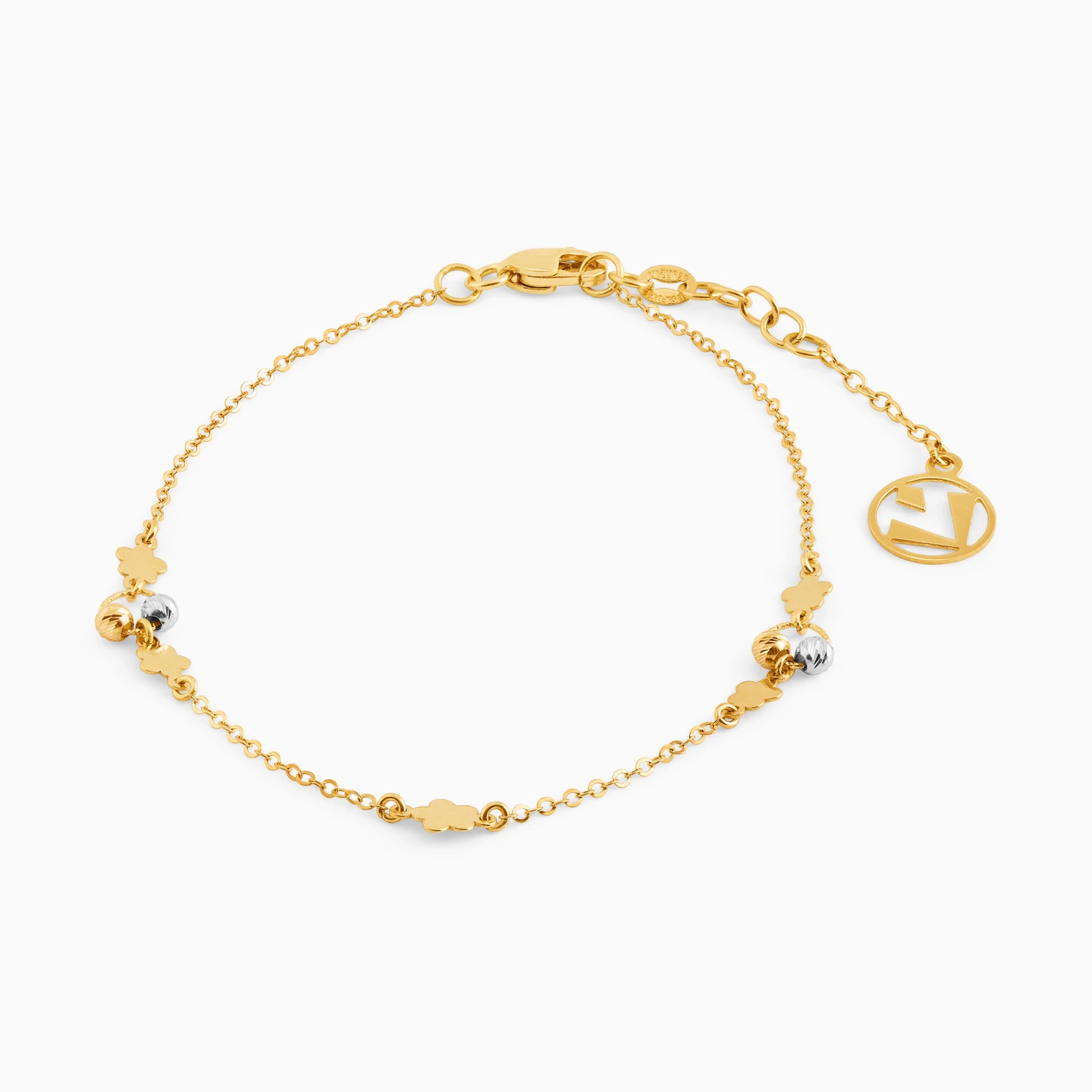 Flower Chain Bracelet in 18K Gold Flower Chain Bracelet in 18K Gold