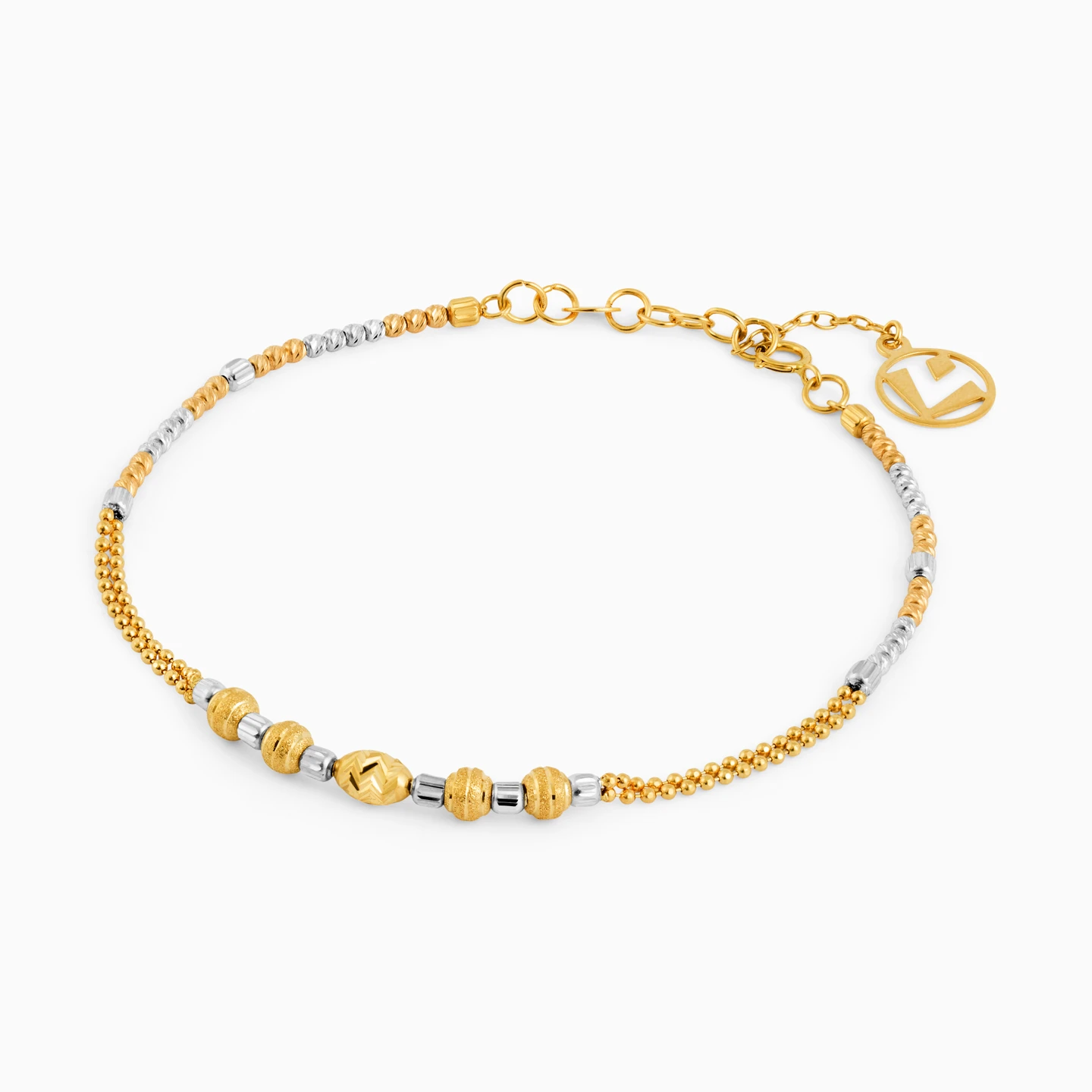 Beaded Chain Bracelet in 18K Gold - 2 Beaded Chain Bracelet in 18K Gold - 2