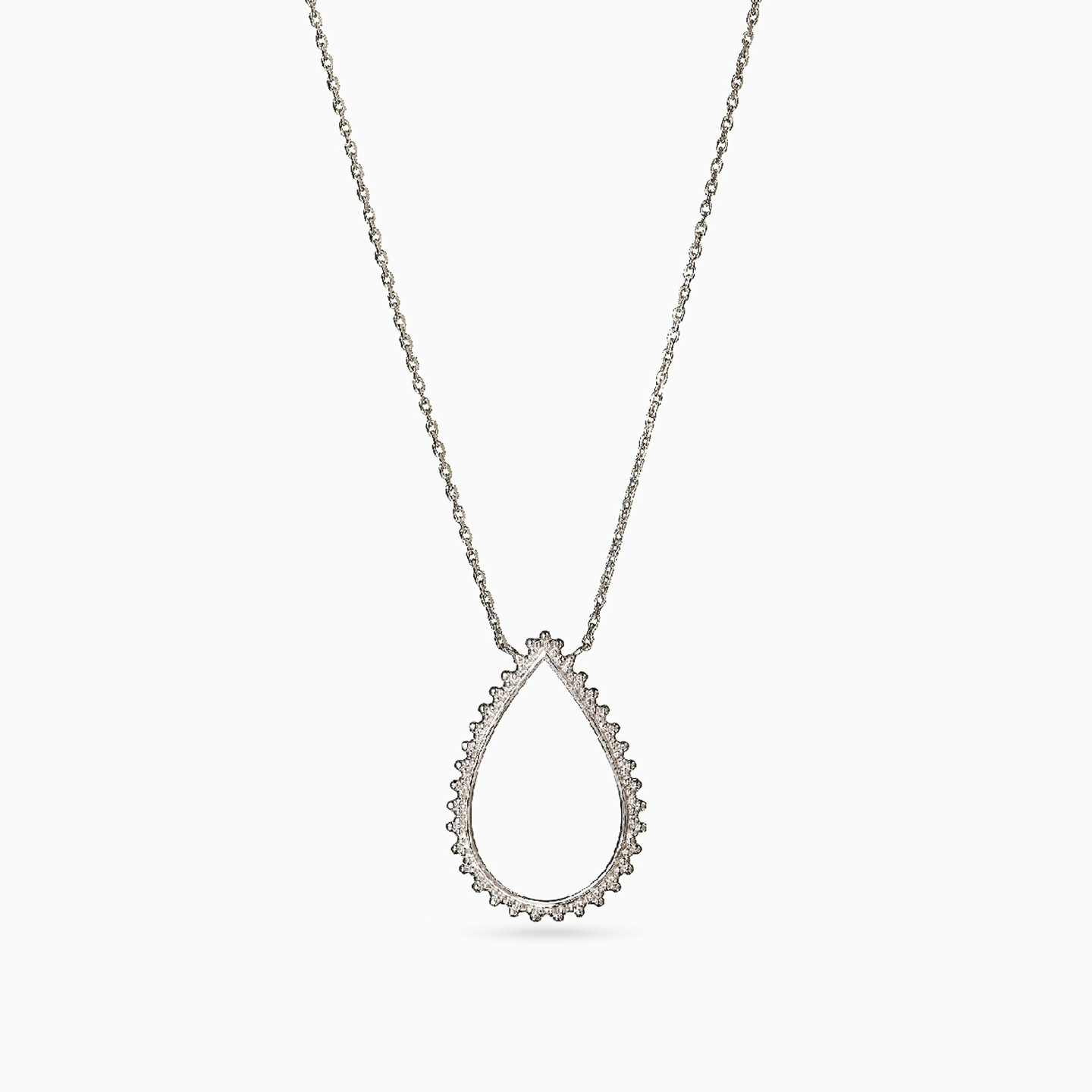 Pear Sterling Silver Necklace Pear Sterling Silver Necklace